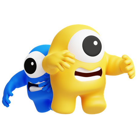 Happy Monster  3D Icon