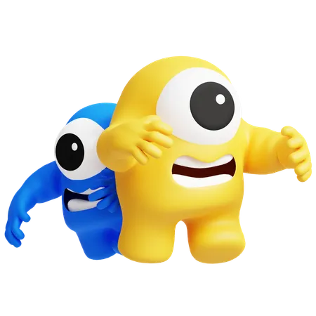 Happy Monster  3D Icon