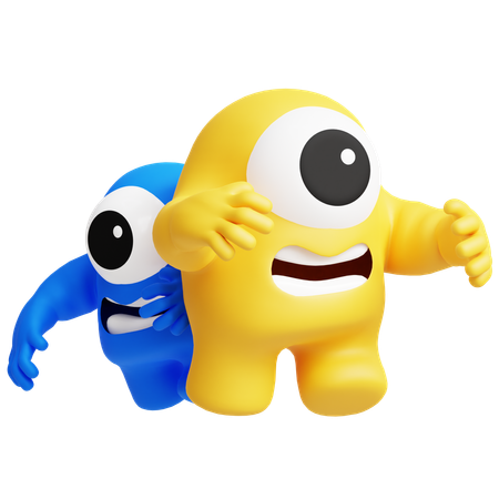 Happy Monster  3D Icon
