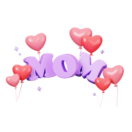 Happy Mother Day Decoration  3D Icon