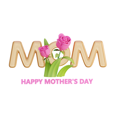 Happy Mother Day Decoration  3D Icon