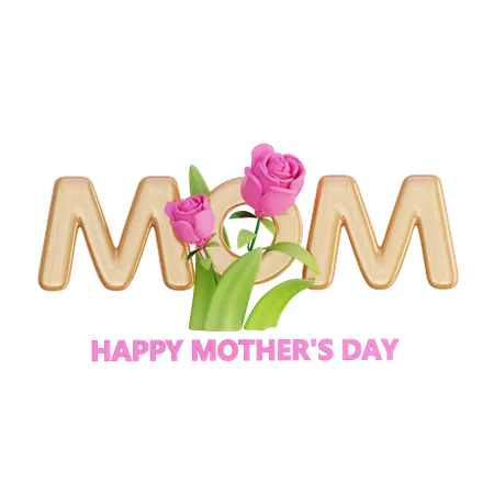 Happy Mother Day Decoration  3D Icon