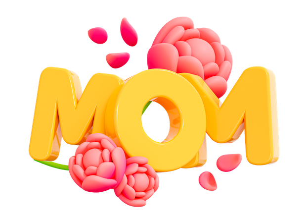 Happy Mothers Day  3D Icon