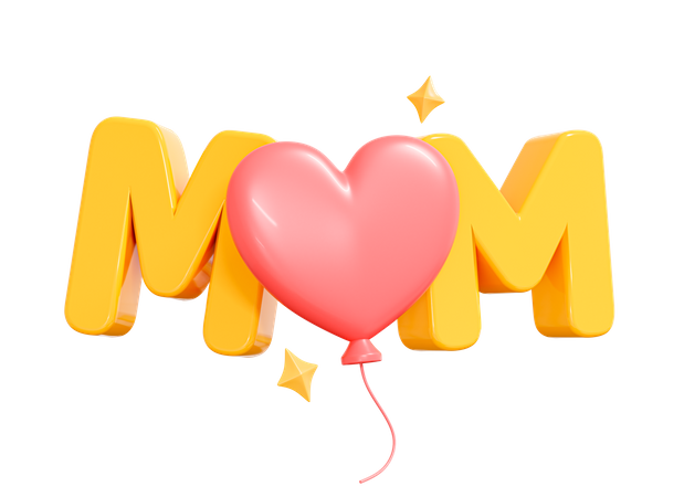 Happy Mothers Day  3D Icon