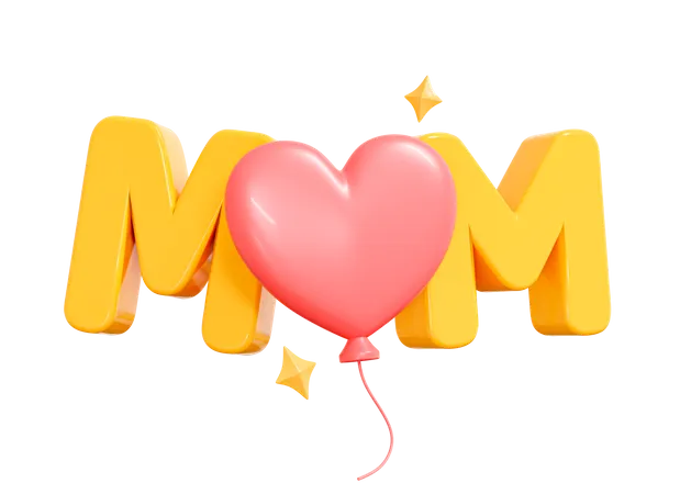 Happy Mothers Day  3D Icon