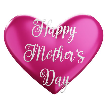 Happy Mothers Day  3D Icon