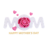 3d happy mothers day illustration
