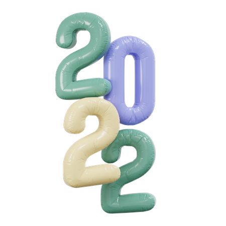 Happy New Year 2022  3D Illustration