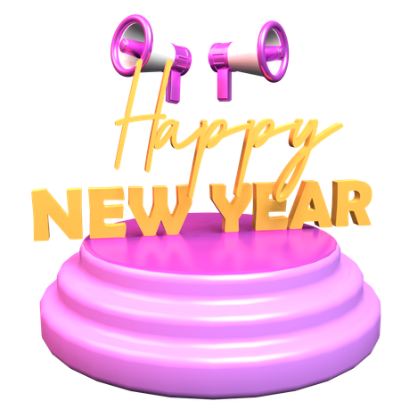 Happy New Year  3D Icon