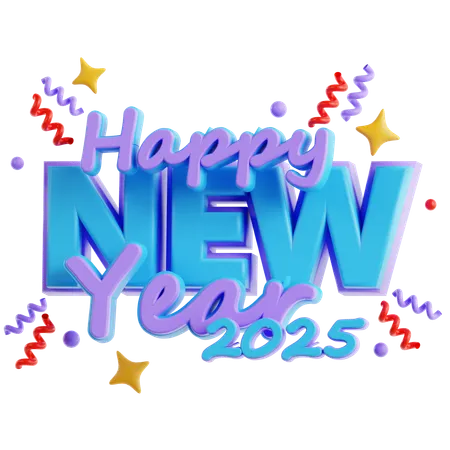 Happy New Year  3D Icon