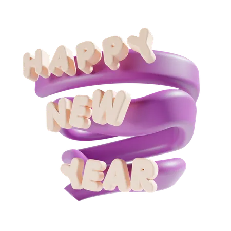 Happy New Year  3D Icon