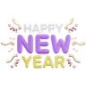 Happy New Year Typography