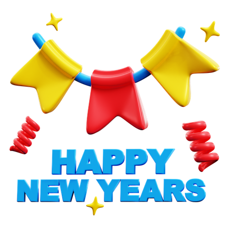 Happy New Years  3D Icon