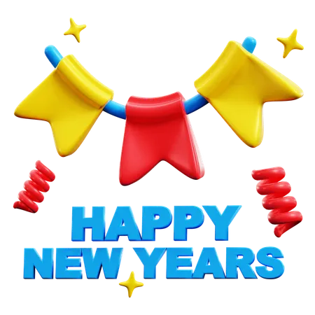 Happy New Years  3D Icon