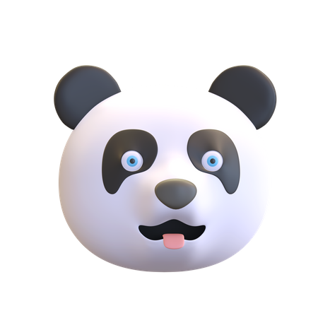 Happy panda  3D Emoji