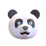 3d smiling panda illustration