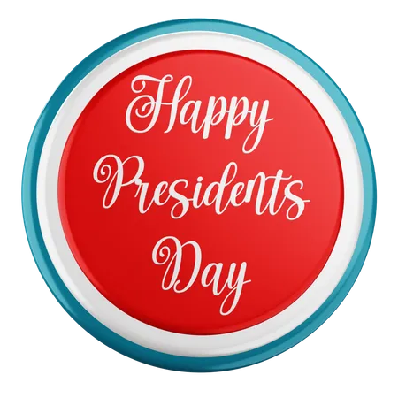 3 D Happy Presidents Day Icon Icon With Transparent Background 3D Icon