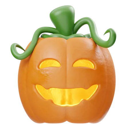 Happy Pumpkin  3D Icon