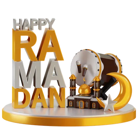 Happy Ramadan  3D Icon
