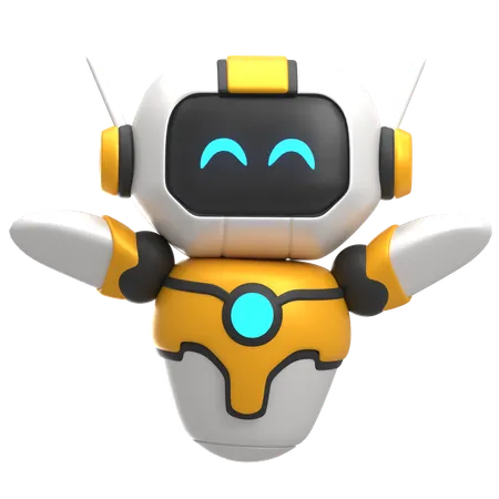 Robô feliz  3D Icon