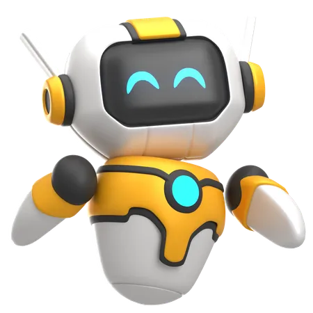 Happy Robot  3D Icon