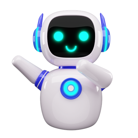 Happy Robot  3D Icon