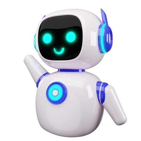 Happy Robot  3D Icon