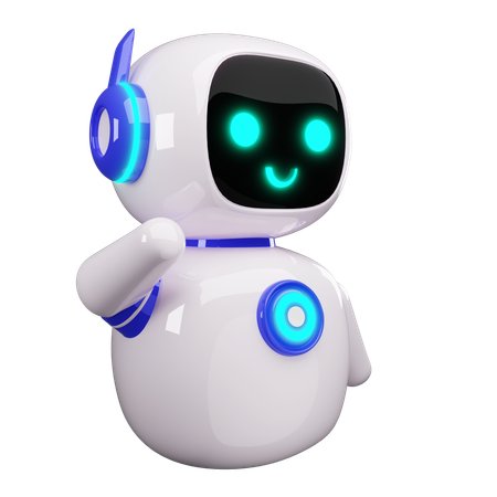 Happy Robot  3D Icon