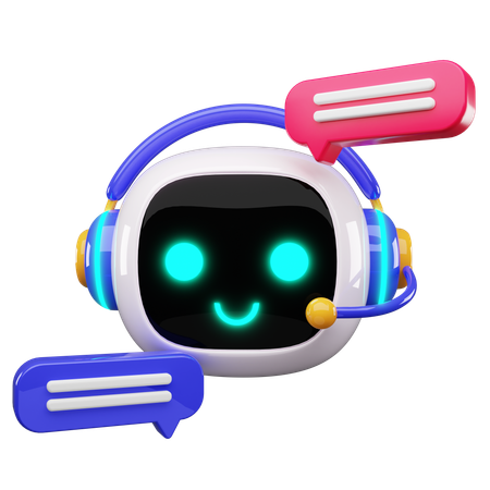 Happy Robot  3D Icon