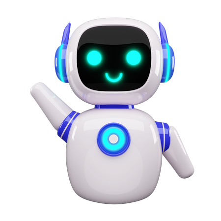 Happy Robot  3D Icon