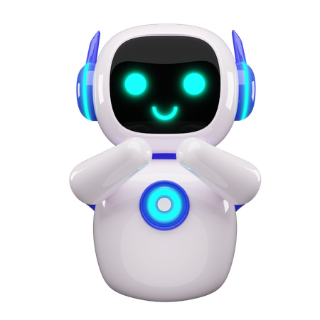 Happy Robot  3D Icon