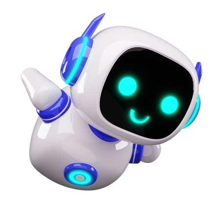 Happy Robot  3D Icon