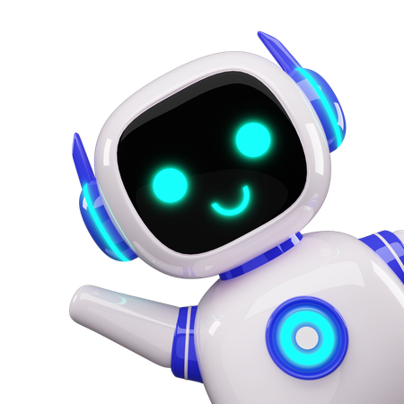 Happy Robot  3D Icon