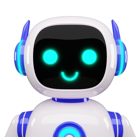 Happy Robot  3D Icon