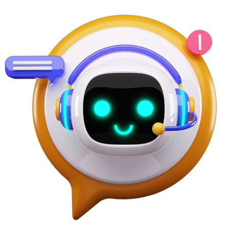 Happy Robot  3D Icon