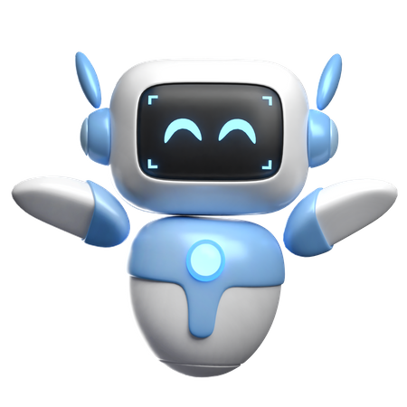 Happy Robot  3D Icon