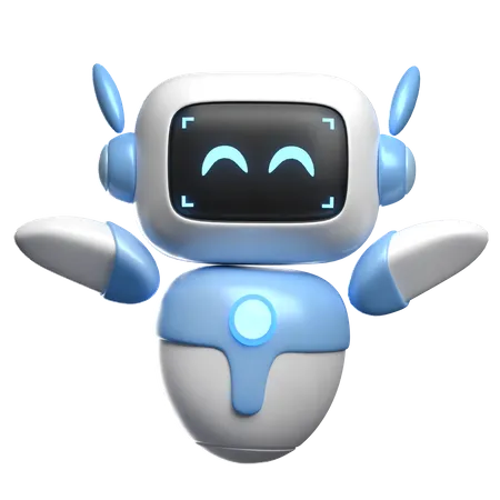 Happy Robot  3D Icon