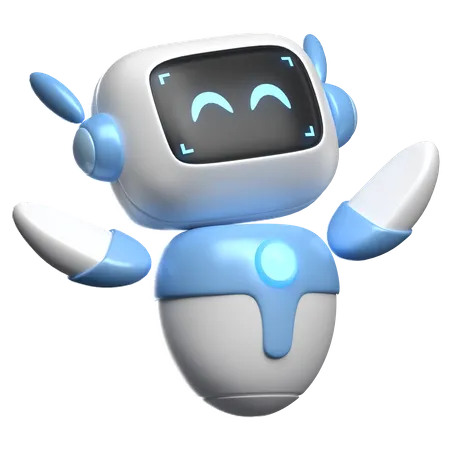 Happy Robot  3D Icon