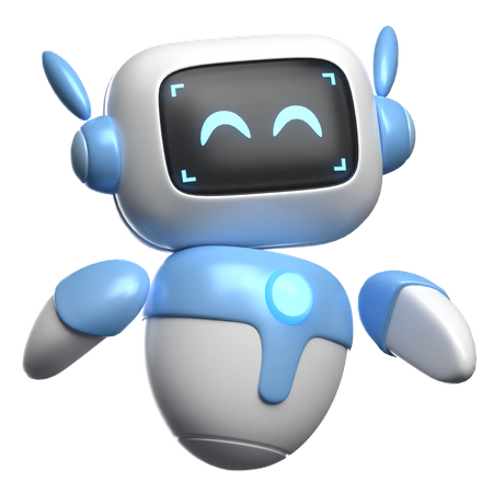 Happy Robot  3D Icon