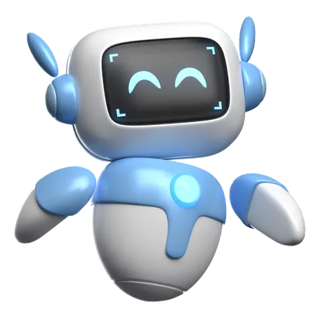 Happy Robot  3D Icon