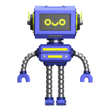 Happy Robot  3D Icon