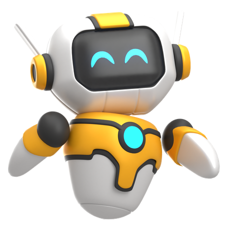 Happy Robot  3D Icon