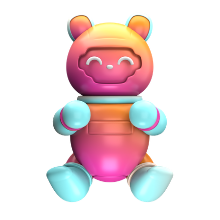 Happy Robot  3D Icon