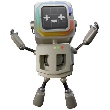 Happy Robot  3D Icon