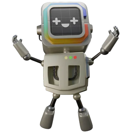 Happy Robot  3D Icon