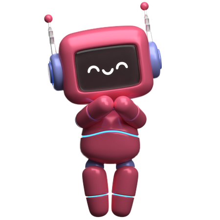 Happy Robot  3D Icon