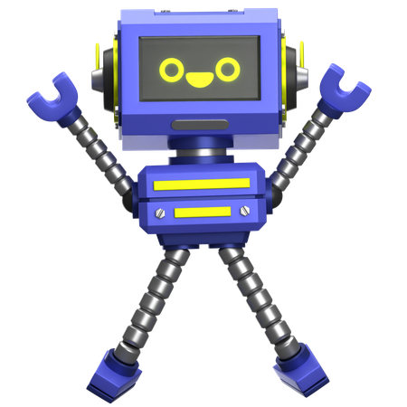 Happy Robot  3D Icon