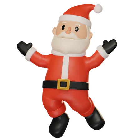 Happy Santa Claus  3D Illustration