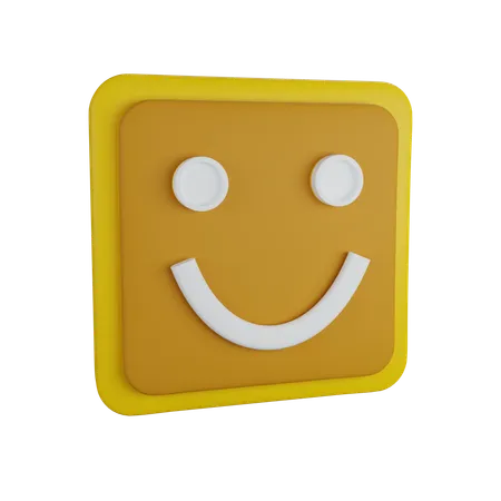 Happy sentiment  3D Icon