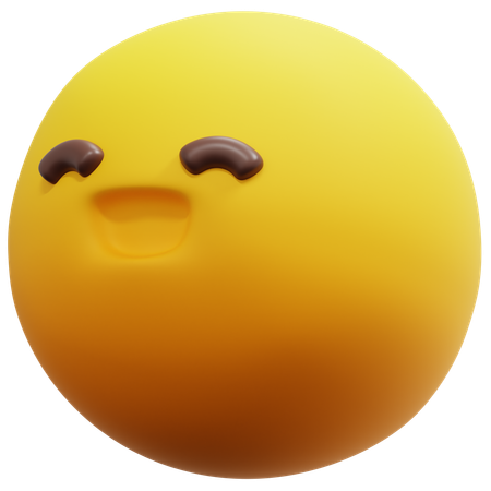 행복한 미소 이모티콘  3D Icon
